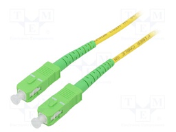 Fiber patch cord; OS2; SC/APC,both sides; 15m; LSZH; yellow