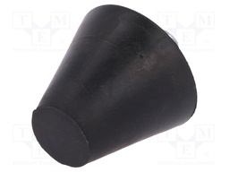 Vibroisolation foot; Ø: 20mm; Shore hardness: 70±5; 468N; 110N/mm