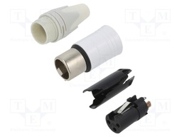 CABLE CON. FEM. 3POLE WHITE