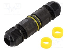 Connector: AC supply; screw terminal; IP68; Body: black