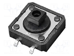 Microswitch TACT; SPST-NO; Pos: 2; 0.05A/24VDC; SMD; none; 1.47N