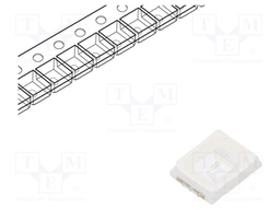 LED; SMD; 2835; blue; 700÷1000(typ)-1300mcd; 3.5x2.8x0.8mm; 120°