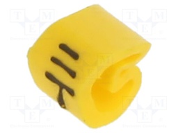 Markers for cables and wires; 1.3÷3mm; PVC; -30÷80°C; leaded