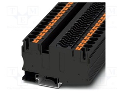 Splice terminal: rail; 25A; 400V; push-in; PA; L: 49.5mm; 0.5÷16mm2