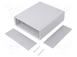 Enclosure: with panel; CAB; X: 154mm; Y: 173mm; Z: 54mm; ABS