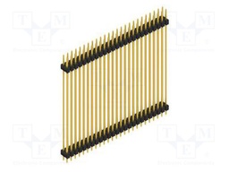 Connector: pin strips; pin header; male; PIN: 50; 2.54mm; THT; 2x25