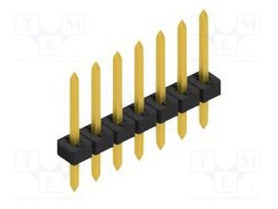 Connector: pin strips; pin header; male; PIN: 7; 2mm; THT; 1x7; 100V
