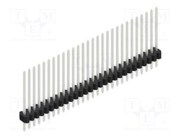 Connector: pin strips; pin header; male; PIN: 28; 1.27mm; THT; 1x28