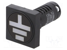 Earting indicator; 22mm; PK22; -25÷70°C; IP54; 24VAC; 24VDC; 22mm