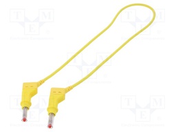 Connection cable; PVC; 0.5m; yellow; 32A; Type: with sliding cover