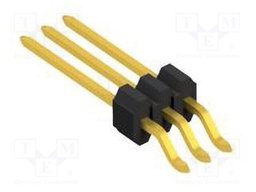Connector: pin strips; pin header; male; PIN: 3; 1.27mm; SMT; 1x3