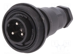 Connector: circular; plug; male; PIN: 3; Buccaneer Standard; IP68