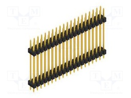 Connector: pin strips; pin header; male; PIN: 40; 2.54mm; THT; 2x20