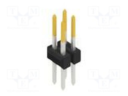 Connector: pin strips; pin header; male; PIN: 4; 2.54mm; THT; 2x2