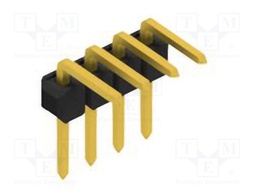 Connector: pin strips; pin header; male; PIN: 4; 2.54mm; THT; 1x4