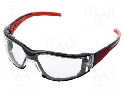 Safety spectacles; Lens: transparent; Resistance to: UV rays