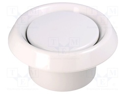 Air diffuser; white; Ø100mm