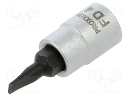 Wrench; socket spanner; SL 4mm; 1/4"