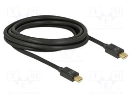 Cable; mini DisplayPort plug,both sides; DisplayPort 1.2; black