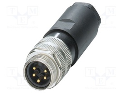 Connector: 7/8"; plug; PIN: 5; straight; unshielded; 9A; 300V; IP67