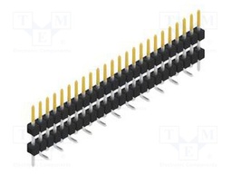 Connector: pin strips; pin header; male; PIN: 24; 2.54mm; SMT; 1x24