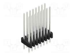 Connector: pin strips; pin header; male; PIN: 16; 1.27mm; THT; 2x8