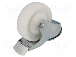 Transport wheel; Ø: 100mm; W: 30mm; H: 128mm; torsional with lock