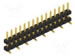 Connector: pin strips; pin header; male; PIN: 15; 2mm; SMT; 1x15