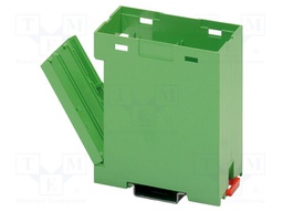 Enclosure base; green; UL94HB; EG 45; for DIN rail mounting