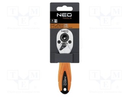 Rattle; 1/4"; with switch; 105mm; screwdriver bits; Teeth: 72
