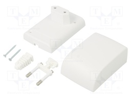 Enclosure: for power supplies; X: 55mm; Y: 80.45mm; Z: 37.15mm; ABS