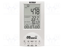 Meter: CO2, temperature and humidity; Equipment: adapter AC