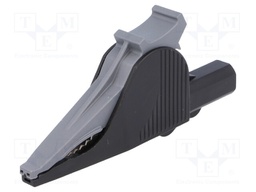 Crocodile clip; 36A; black; Grip capac: max.32mm; Socket size: 4mm