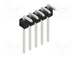 Connector: pin strips; pin header; male; PIN: 5; 2.54mm; THT; 1x5