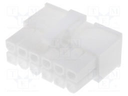 Plug; wire-wire/PCB; female; Mini-Fit Jr; 4.2mm; PIN: 12; for cable