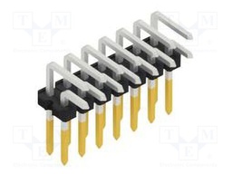 Connector: pin strips; pin header; male; PIN: 14; 2.54mm; THT; 2x7