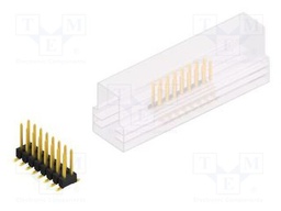 Connector: pin strips; pin header; male; PIN: 16; 2.54mm; SMT; 2x8