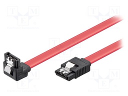 Cable: SATA; SATA L-Type plug,SATA L-Type angled plug; 0.5m