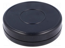 Enclosure: for alarms; ABS; black; Ø: 70mm; H: 18mm