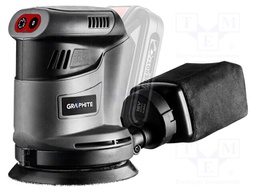 Palm orbital sander; battery; 9000rpm; 125mm; 18VDC; Mounting: bur