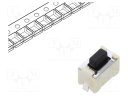Microswitch TACT; SPST-NO; Pos: 2; 0.05A/12VDC; SMT; 980mN; 5mm