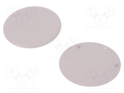 End piece; Keystone; Colour: grey; DIN rail