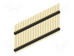 Connector: pin strips; pin header; male; PIN: 27; 2.54mm; THT; 1x27