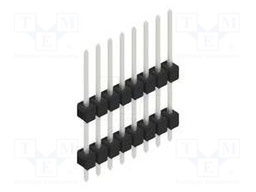 Connector: pin strips; pin header; male; PIN: 8; 2.54mm; THT; 1x8