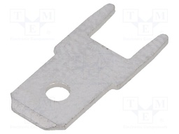 Terminal: flat; 5.2mm; 0.5mm; male; THT; brass; tinned; straight