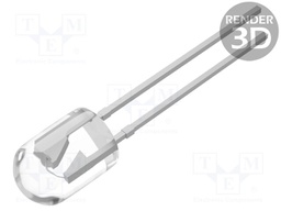 Photoresistor; 5mm; λp max: 520nm; 60V; Lens: transparent