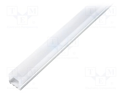 Profiles for LED modules; mat; surface; L: 1m; aluminium; anodized