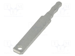 Terminal: flat; 2.8mm; 0.8mm; male; THT; steel; tinned; straight