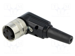 Connector: M16; female; for cable; IP40; plug; soldering; 250V; 5A