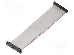 Ribbon cable with IDC connectors; 34x28AWG; Cable ph: 1mm; 0.15m